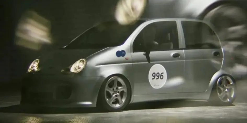 Дизайнер створив Matiz Carrera 4S: бюджетний хетчбек у стилі Porsche