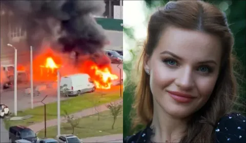 Аліна Доротюк показала наслідки другого "прильоту" дрона у її ЖК у Киє