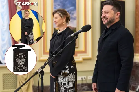 Олена Зеленська обрала фартух з вишивкою від Gunia Project за 12 500 грн