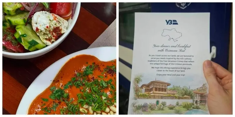 Укрзалізниця вперше показала меню для спецпоїзда Віткоффа і Кушнера