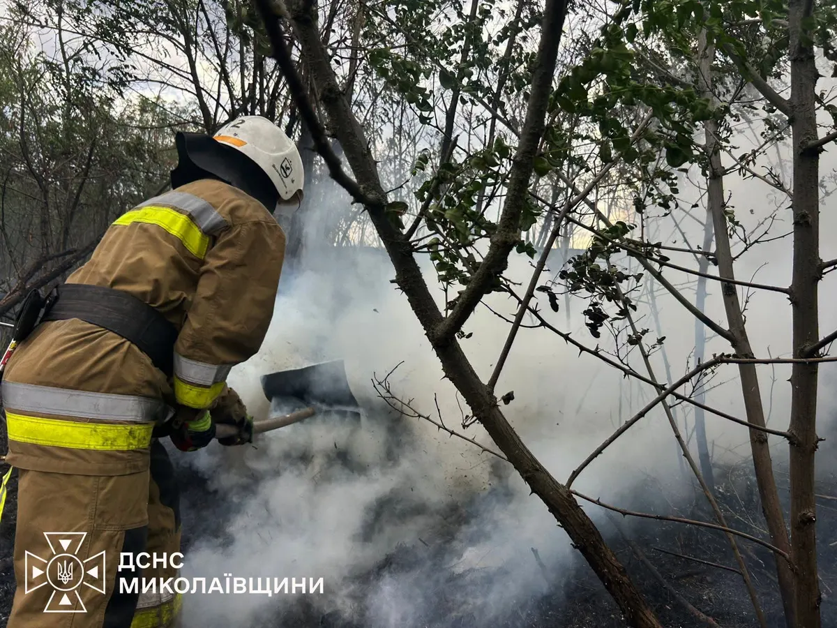 Наслідки обстрілів: рятувальники Миколаївщини загасили понад 20 пожеж за добу