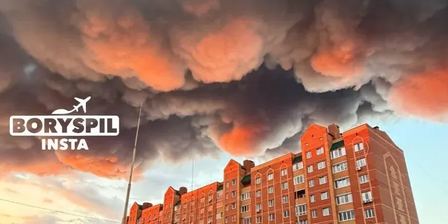 Атака на Бориспіль: у Мережі з'явилися фото неба у диму після удару РФ