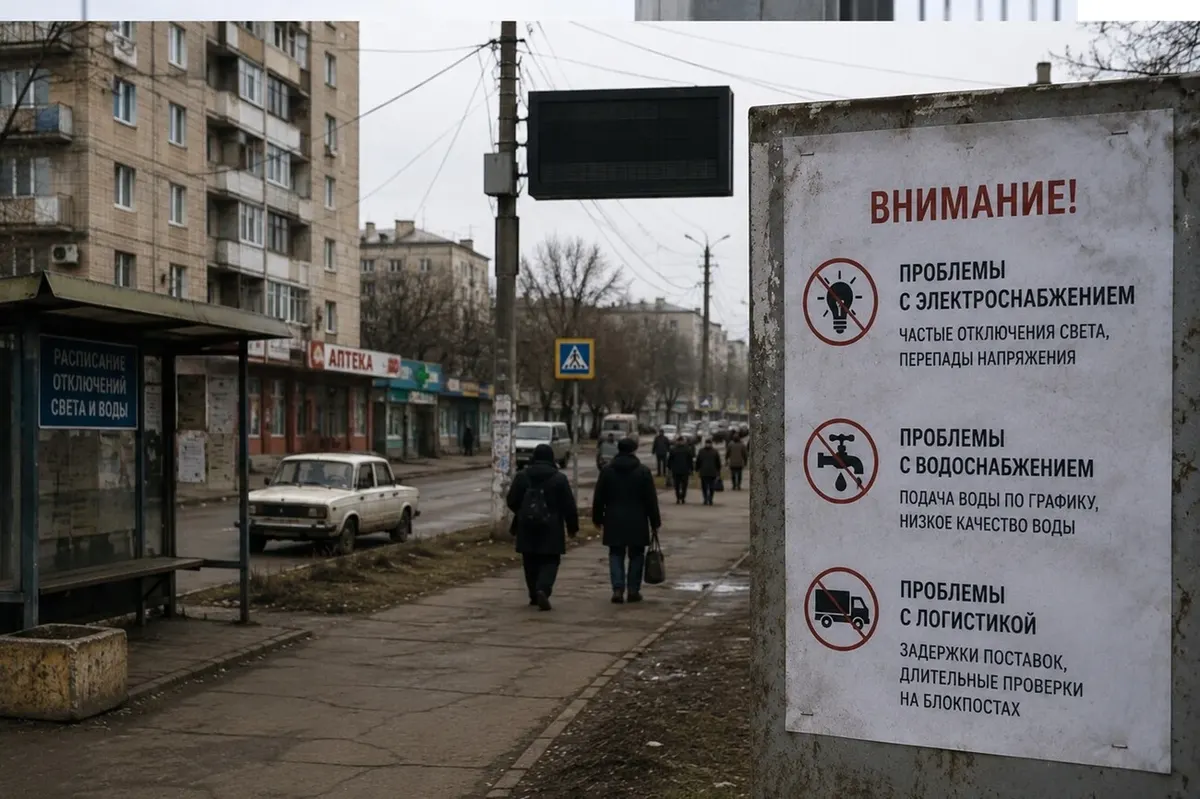 Гуманітарна криза на окупованих територіях: світло, вода і пальне стають дефіцитом